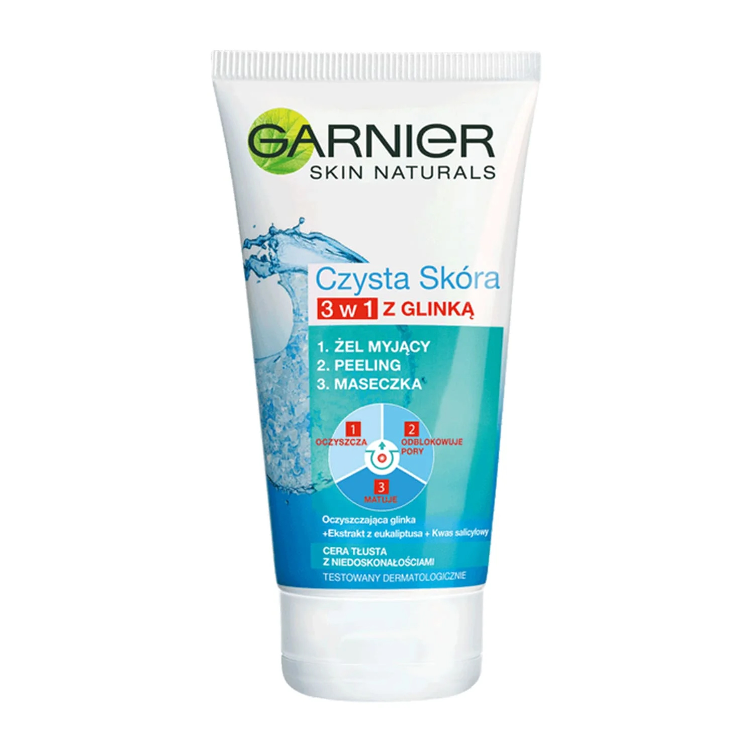 شوینده سه کاره خاک رس Pure Active گارنیه