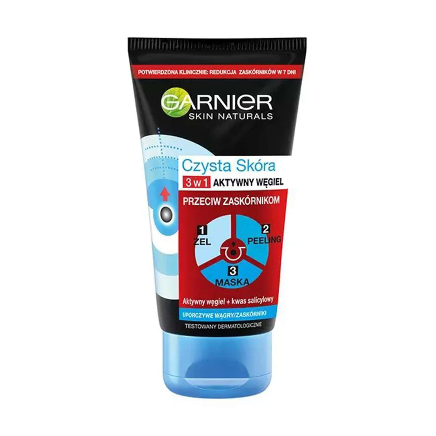 شوینده سه کاره زغال Pure Active گارنیه