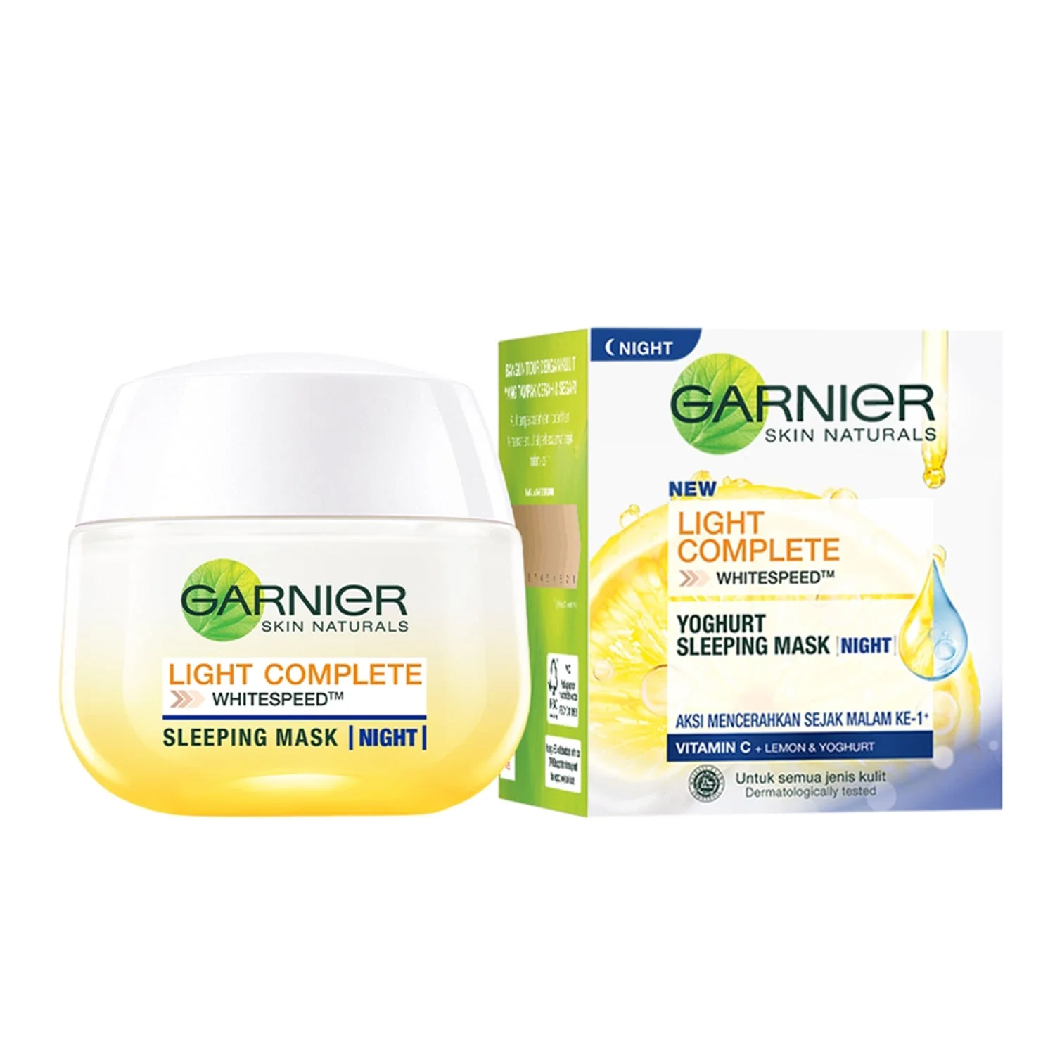 ماسک شب روشن کننده انواع پوست Light Complete گارنیه